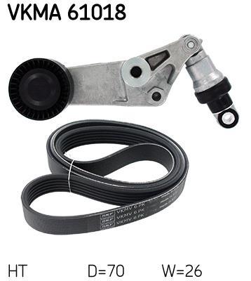 Kit de courroie d'accessoire (Courroie d’alternateur) SKF VKMA 61018